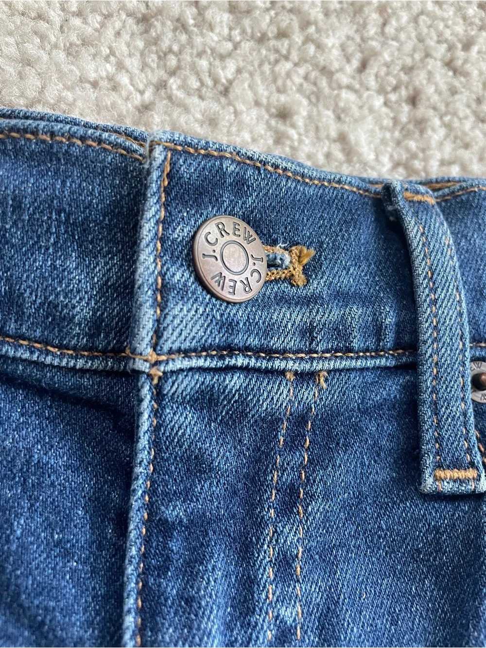 J. Crew Factory Denim High Rise Frayed 5